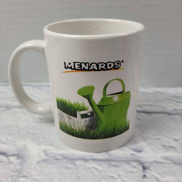 NWT Menards Watering Can Gardening Stoneware Mug 11 ounce - Picture 3 of 11